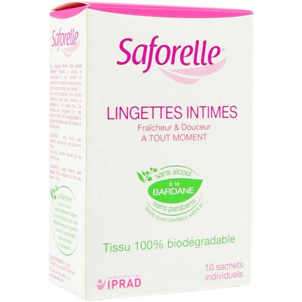 Lingettes Intimes Fraîcheur Et Douceur, 10 Sachets Individuels 1 Lingettes Intimes Fraîcheur Et Douceur, 10 Sachets Individuels