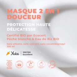 Masque Douceur Pêche Blanche & Eau De Riz Bio, 300ml 10 Masque Douceur Pêche Blanche & Eau De Riz Bio, 300ml -Para Magasin masque douceur peche blanche eau de riz bio 300ml 2