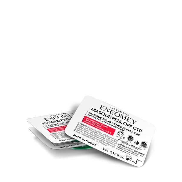 Masque Peel Off C10 Masque Éclat Tenseur Peel Off, 6X5ml 1 Masque Peel Off C10 Masque Éclat Tenseur Peel Off, 6X5ml