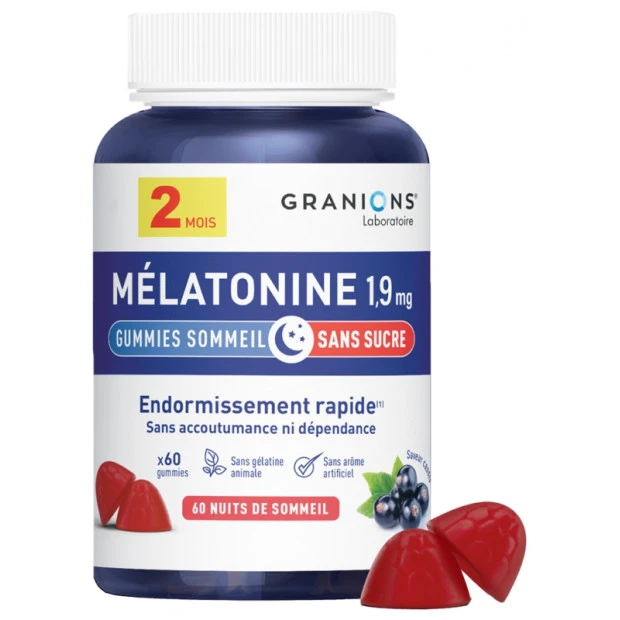 Mélatonine 1.9 Mg, 60 Gummies 1 Mélatonine 1.9 Mg, 60 Gummies