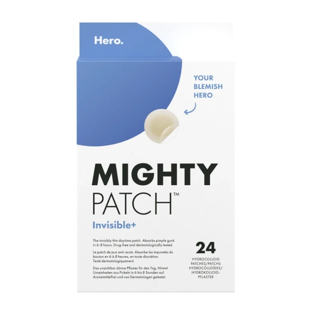 Mighty Patch Invisible+ Patchs De Jour Anti-Acné, 24 Patchs Hydrocolloïdes 1 Mighty Patch Invisible+ Patchs De Jour Anti-Acné, 24 Patchs Hydrocolloïdes