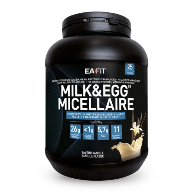 Milk & Egg 95 Micellaire Vanille, 750G 1 Milk & Egg 95 Micellaire Vanille, 750G
