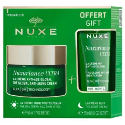 NUXE Nuxuriance Ultra Coffret La Crème Anti-Âge Global 50ml + La Crème Nuit Anti-Âge Global 15ml OFFERTE