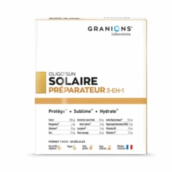 Oligo'Sun Préparateur Solaire 3-En-1 - 1 Mois, 30 Gélules