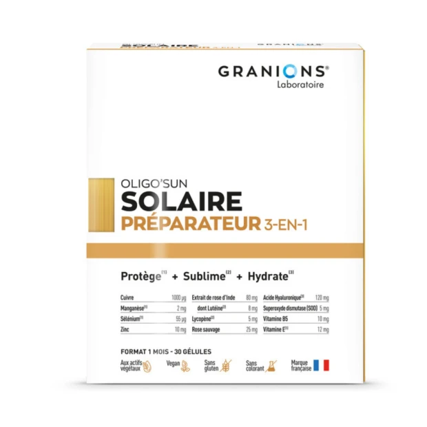 Oligo'Sun Préparateur Solaire 3-En-1 - 1 Mois, 30 Gélules 1 Oligo'Sun Préparateur Solaire 3-En-1 - 1 Mois, 30 Gélules