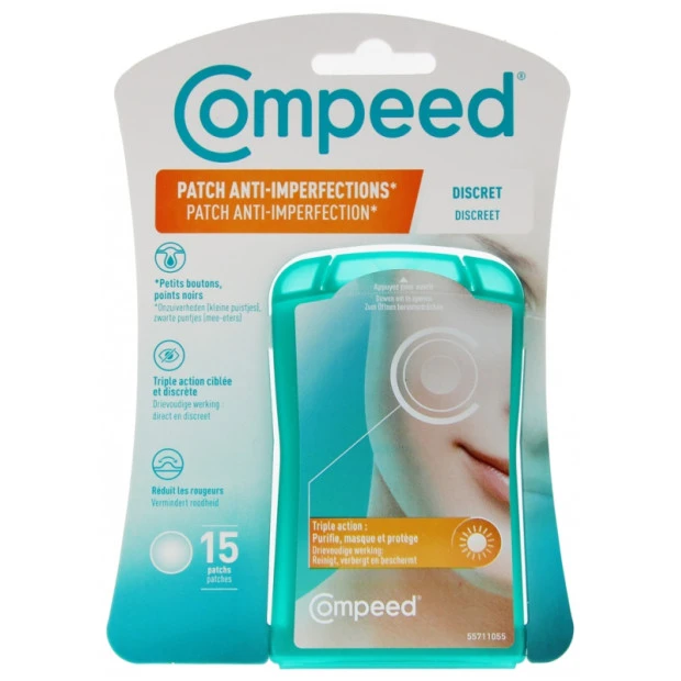 Compeed Patch Anti-Imperfections Discret Jour, 15 Patchs 1 Compeed Patch Anti-Imperfections Discret Jour, 15 Patchs