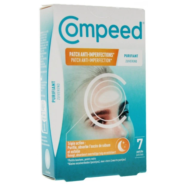 Compeed Patch Anti-Imperfections Purifiant Nuit, 7 Patchs 1 Compeed Patch Anti-Imperfections Purifiant Nuit, 7 Patchs
