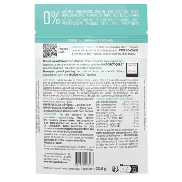 Peau Nette Complément Alimentaire Peaux À Imperfections, 42 Gélules 2 Peau Nette Complément Alimentaire Peaux À Imperfections, 42 Gélules – Image 2