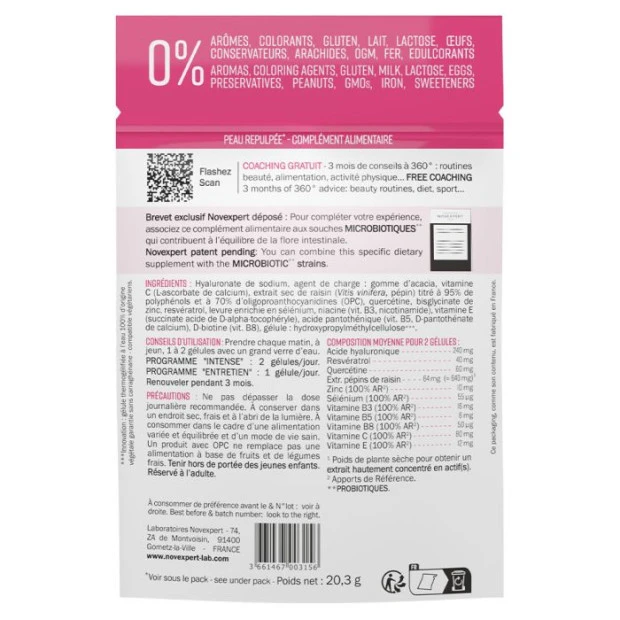 Peau Repulpee Complément Alimentaire Élasticité & Fermeté, 42 Gélules 2 Peau Repulpee Complément Alimentaire Élasticité & Fermeté, 42 Gélules – Image 2