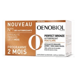 Perfect Bronze Autobronzant Peaux Claires 2 Mois, Lot 2X30 Capsules