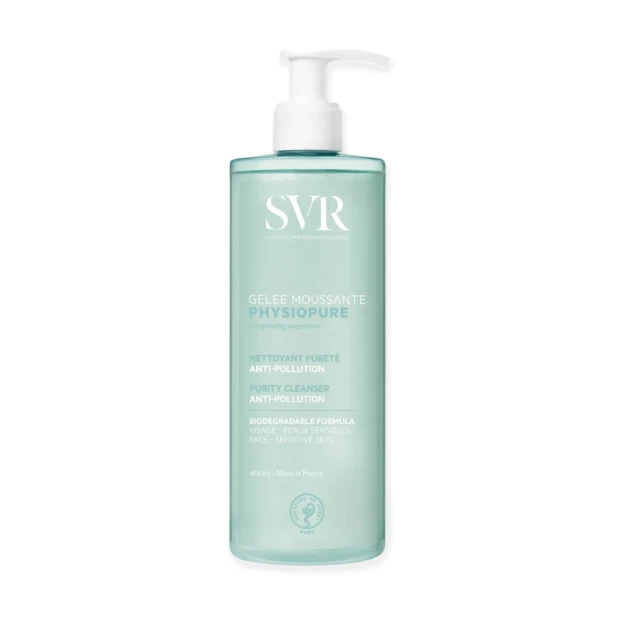 SVR Physiopure Gelée Moussante Soin Nettoyant Pureté Douceur, 400ml 1 SVR Physiopure Gelée Moussante Soin Nettoyant Pureté Douceur, 400ml