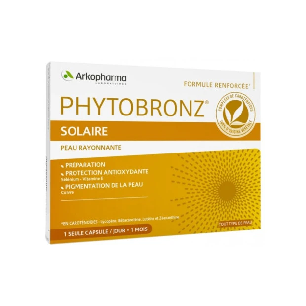Arkopharma Phytobronz® Préparateur Solaire, 30 Capsules 1 Arkopharma Phytobronz® Préparateur Solaire, 30 Capsules