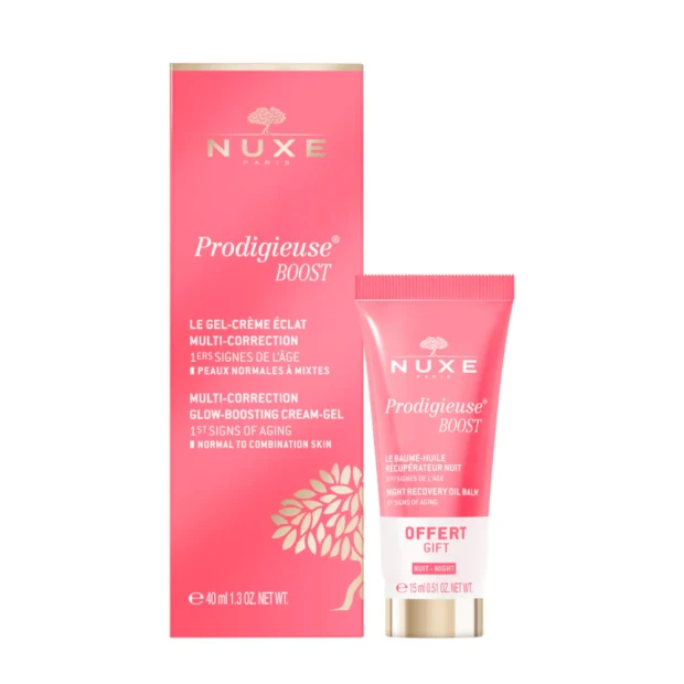 NUXE Prodigieuse Boost Le Gel-Crème Éclat Multi-Correction 40ml + Baume-Huile Récupérateur Nuit 15ml 1 NUXE Prodigieuse Boost Le Gel-Crème Éclat Multi-Correction 40ml + Baume-Huile Récupérateur Nuit 15ml