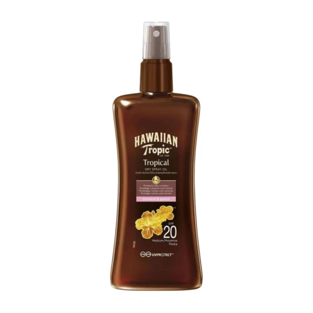 Hawaiian Tropic PROTECTIVE Spray Huile Sèche SPF20, 200ml 1 Hawaiian Tropic PROTECTIVE Spray Huile Sèche SPF20, 200ml
