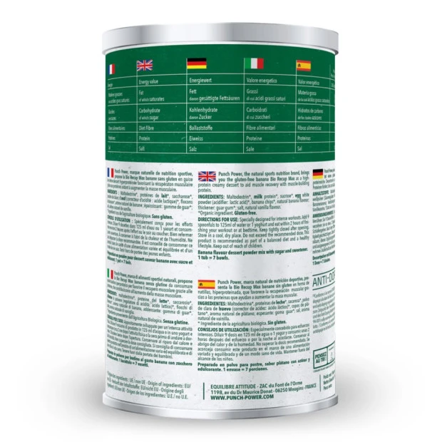 Punch Power Bio Recup Max Saveur Banane, 480G 2 Punch Power Bio Recup Max Saveur Banane, 480G – Image 2