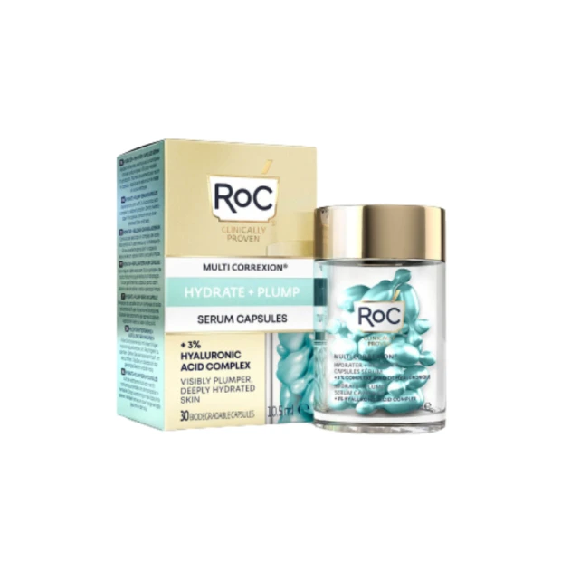 Roc Retinol Correxion Hydrater + Repulper Capsules Sérum, 30 Capsules Biodégradables 1 Roc Retinol Correxion Hydrater + Repulper Capsules Sérum, 30 Capsules Biodégradables
