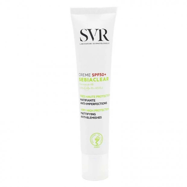 SVR Sebiaclear Crème Matifiante Spf50+, 40ml 1 SVR Sebiaclear Crème Matifiante Spf50+, 40ml