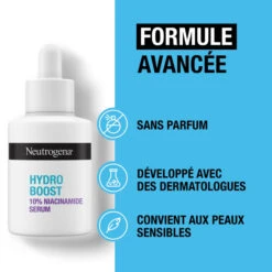 Neutrogena Sérum Hydro Boost 10% Niacinamide Flacon Pipette Compte-goutte, 30ml 7 Neutrogena Sérum Hydro Boost 10% Niacinamide Flacon Pipette Compte-goutte, 30ml -Para Magasin serum hydro boost 10 niacinamide flacon pipette compte goutte 30ml 2
