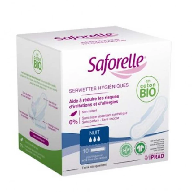 Serviettes Hygiéniques Nuit X10 Unités 1 Serviettes Hygiéniques Nuit X10 Unités