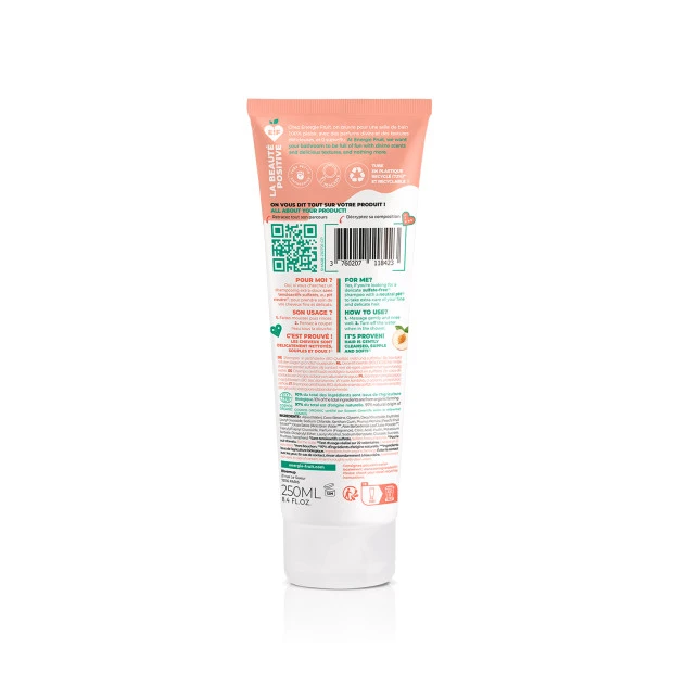 Shampoing Douceur Pêche Blanche & Eau De Riz, 250ml 2 Shampoing Douceur Pêche Blanche & Eau De Riz, 250ml – Image 2