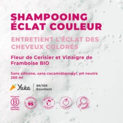 Shampooing Éclat Couleur Sans Sulfates Fleur De Cerisier & Vinaigre De Framboise Bio, 250ml -Para Magasin shampooing eclat couleur sans sulfates fleur de cerisier vinaigre de framboise bio 250ml 2