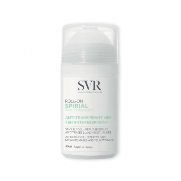 SVR Spirial Déodorant Soin Anti-Transpirant Roll-On, 50ml 1 SVR Spirial Déodorant Soin Anti-Transpirant Roll-On, 50ml