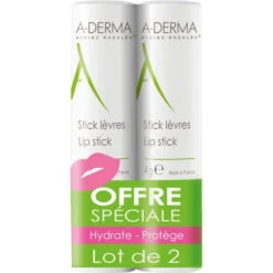 A Derma Stick À Lèvres À L'Avoine Rhéalba. Lot De 2 Sticks 4G
