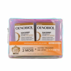 Sun Expert Préparateur Solaire Peau Sensible, 2X30 Capsules + Trousse OFFERTE