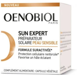 Sun Expert Préparation Solaire Peaux Sensibles 1 Mois, 30 Capsules
