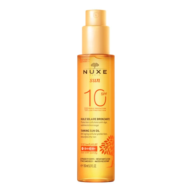 NUXE Sun, Huile Bronzante Faible Protection Spf10, 150ml 1 NUXE Sun, Huile Bronzante Faible Protection Spf10, 150ml