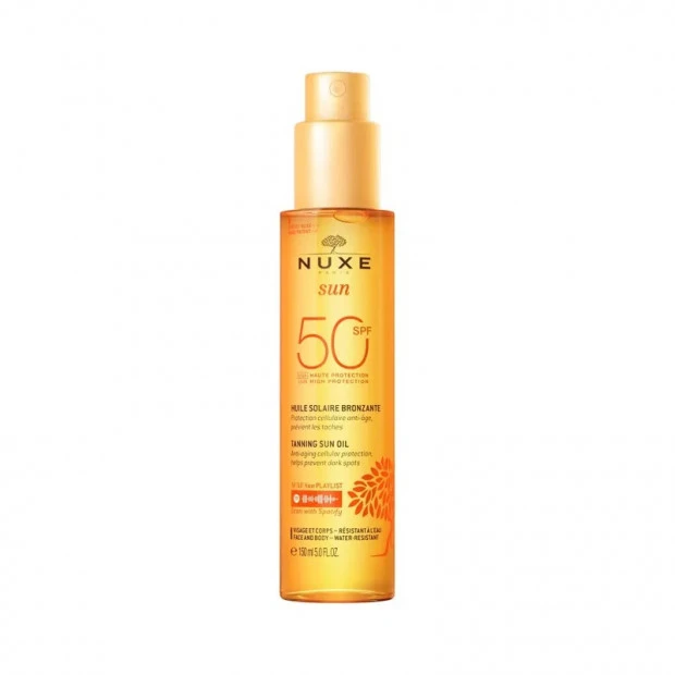 NUXE Sun Huile Solaire Bronzante Spf50, 150ml 1 NUXE Sun Huile Solaire Bronzante Spf50, 150ml