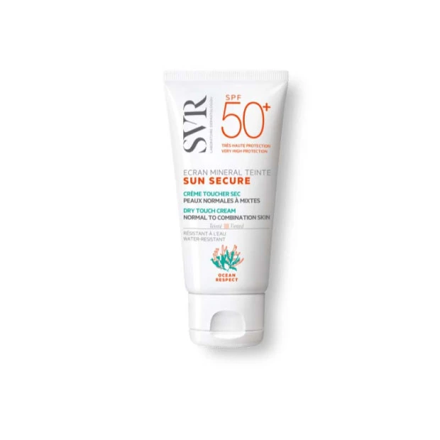 SVR Sun Secure Ecran Mineral Teinté Crème Toucher Sec Peaux Normales Mixtes Spf50+, 50ml 1 SVR Sun Secure Ecran Mineral Teinté Crème Toucher Sec Peaux Normales Mixtes Spf50+, 50ml