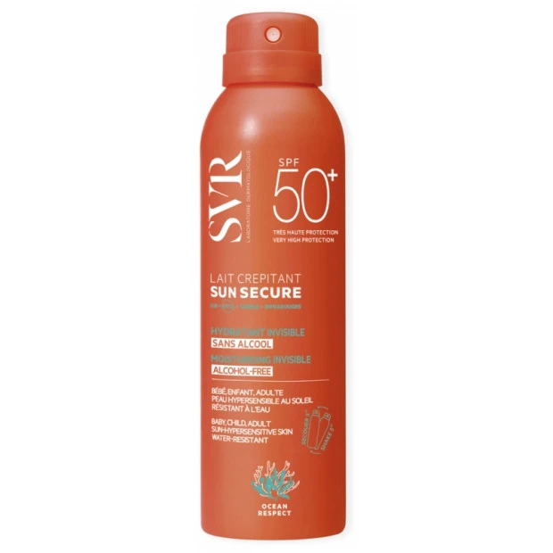 SVR Sun Secure Lait Crépitant Spf50+, 200ml 1 SVR Sun Secure Lait Crépitant Spf50+, 200ml
