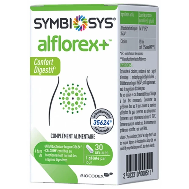 Symbiosys Alflorex+ Confort Digestif, 30 Gélules 1 Symbiosys Alflorex+ Confort Digestif, 30 Gélules