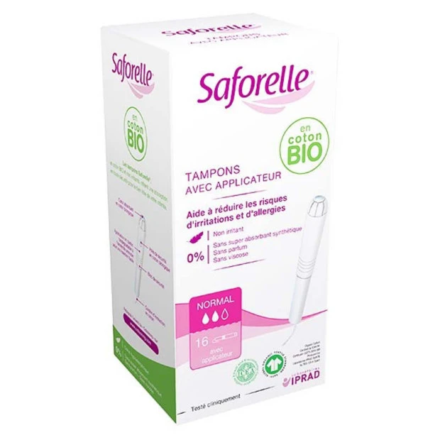 Tampons Coton Bio Avec Applicateur Normal, Boîte De 16 1 Tampons Coton Bio Avec Applicateur Normal, Boîte De 16