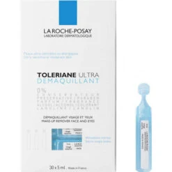 LA ROCHE-POSAY Toleriane Démaquillant Visage Et Yeux, 30X5ml