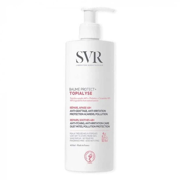 SVR TOPIALYSE Baume Protect+ Anti-Grattage Anti-Irritation Apaisant 48H, 400ml 1 SVR TOPIALYSE Baume Protect+ Anti-Grattage Anti-Irritation Apaisant 48H, 400ml
