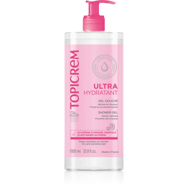 TOPICREM Ultra-Hydratant Gel Douche, 1L 1 TOPICREM Ultra-Hydratant Gel Douche, 1L