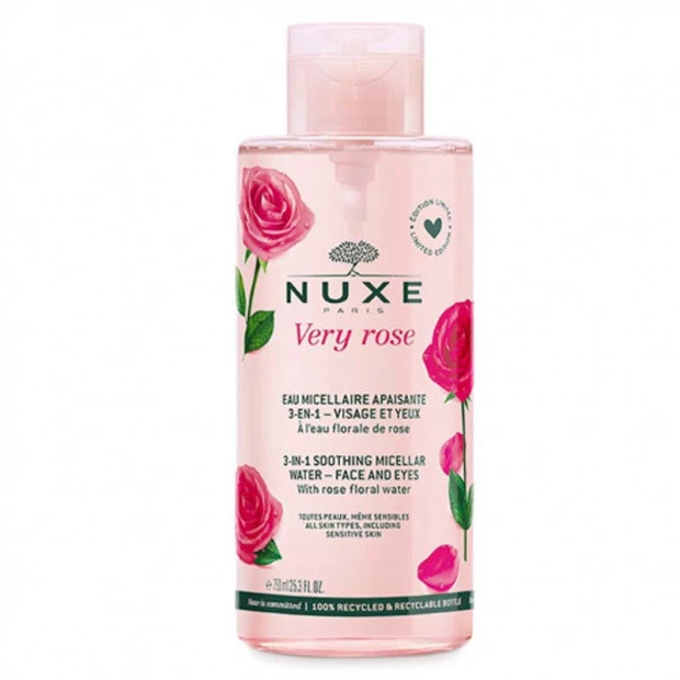 NUXE Very Rose Eau Micellaire Apaisante 3-En-1, 750ml 1 NUXE Very Rose Eau Micellaire Apaisante 3-En-1, 750ml