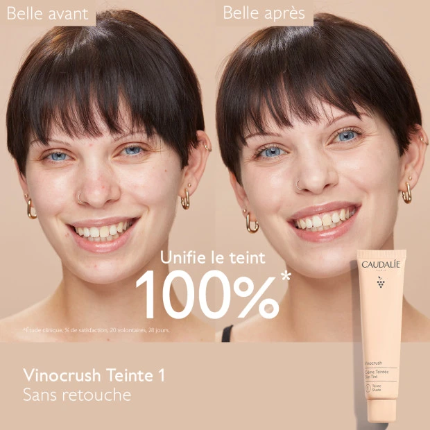 Caudalie Vinocrush Crème Teintée Visage Teinte 1, 30ml 5 Caudalie Vinocrush Crème Teintée Visage Teinte 1, 30ml – Image 5