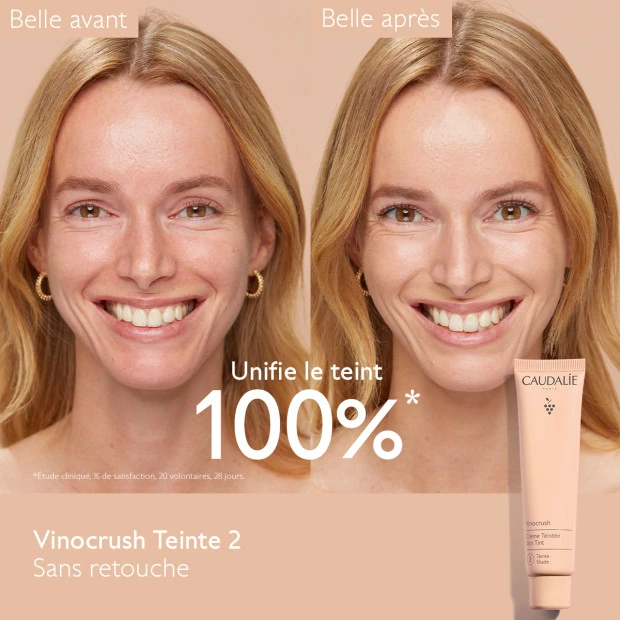Caudalie Vinocrush Crème Teintée Visage Teinte 2, 30ml 3 Caudalie Vinocrush Crème Teintée Visage Teinte 2, 30ml – Image 3