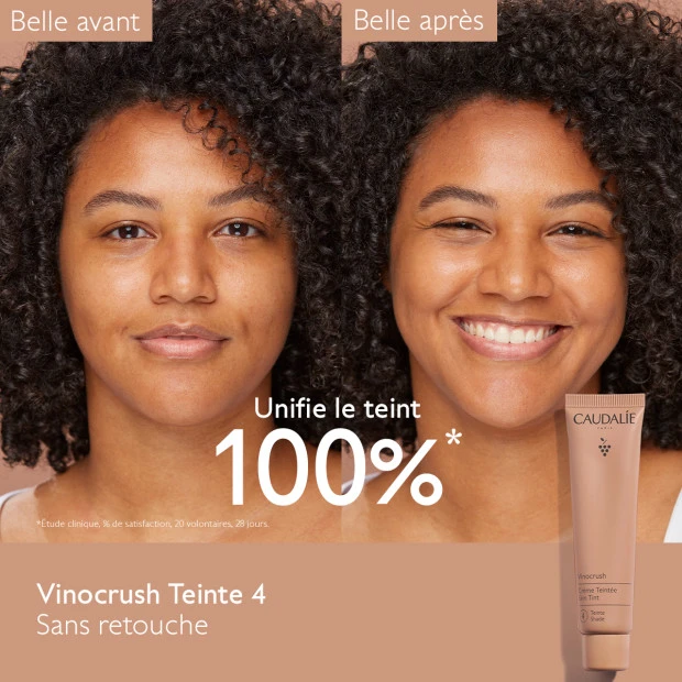 Caudalie Vinocrush Crème Teintée Visage Teinte 4, 30ml 2 Caudalie Vinocrush Crème Teintée Visage Teinte 4, 30ml – Image 2
