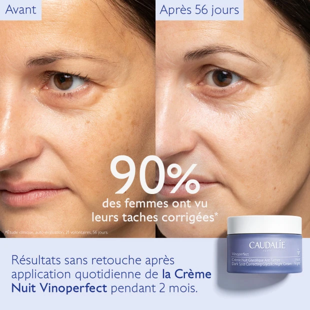 Caudalie Vinoperfect Crème Nuit Glycolique, 50ml 4 Caudalie Vinoperfect Crème Nuit Glycolique, 50ml – Image 4