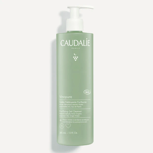 Caudalie Vinopure Gelée Nettoyante Purifiante Bio, 385ml 2 Caudalie Vinopure Gelée Nettoyante Purifiante Bio, 385ml – Image 2