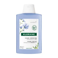 Klorane Volume Shampoing Au Lin Bio Cheveux Fins, 200ml