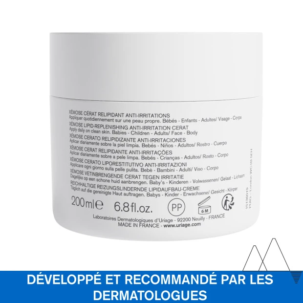 URIAGE Xémose Cérat Relipidant Anti-Irritations, 200ml 2 URIAGE Xémose Cérat Relipidant Anti-Irritations, 200ml – Image 2