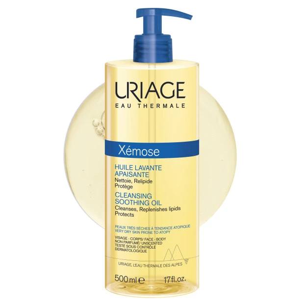 URIAGE Xémose Huile Lavante Apaisante, 500ml 2 URIAGE Xémose Huile Lavante Apaisante, 500ml – Image 2