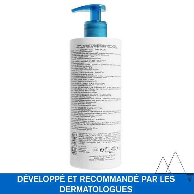 URIAGE Xémose Syndet Nettoyant Doux, 500ml 2 URIAGE Xémose Syndet Nettoyant Doux, 500ml – Image 2