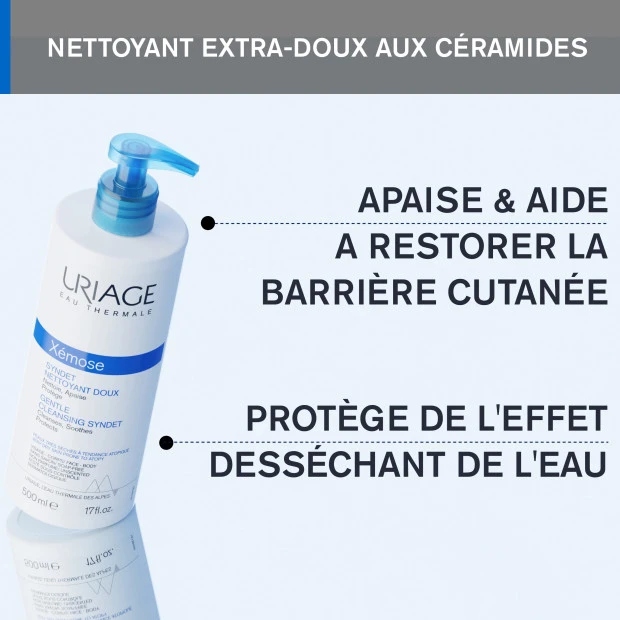 URIAGE Xémose Syndet Nettoyant Doux, 500ml 4 URIAGE Xémose Syndet Nettoyant Doux, 500ml – Image 4